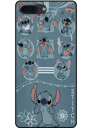 Силіконовий бампер чохол для iphone 8 plus з картинкою стіч stitch