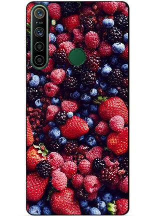 Силіконовий чохол бампер для realme 5i з малюнком ягоди