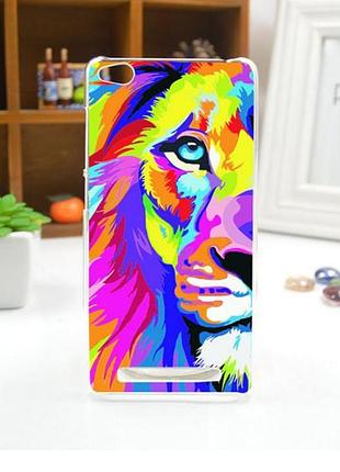 Силиконовый чехол для xiaomi redmi 3 с рисунком лев