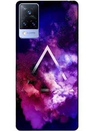 Силіконовий бампер чохол для vivo v21 з малюнком космос