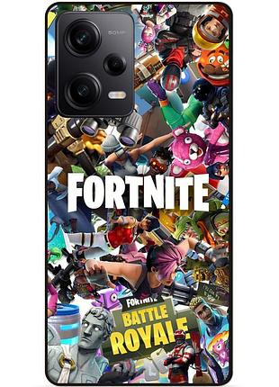 Силіконовий чохол бампер для xiaomi redmi note 12 pro 5g з картинкою fortnite фортнайт