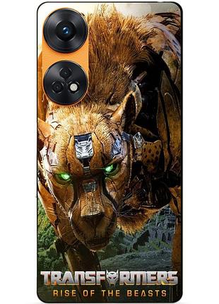 Силіконовий бампер чохол для oppo reno 8t з малюнком читор трансформери transformers звероботи