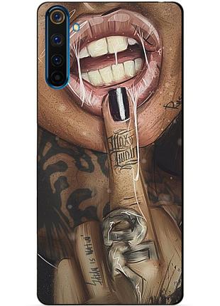 Силиконовый чехол бампер для realme 6 pro с рисунком swag
