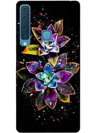 Чохол силіконовий для samsung a9 2018 galaxy a920 з малюнком чарівні квіти