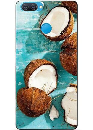 Силиконовый бампер чехол для oppo a12 a5s с рисунком кокосы