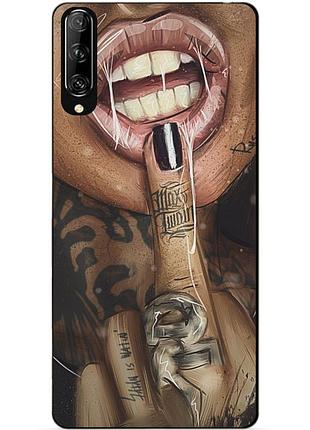 Силіконовий чохол бампер для huawei p smart pro з малюнком swag