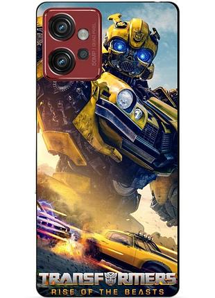 Силиконовый чехол бампер для motorola moto g32 с рисунком bumblebee бамблби трансформеры