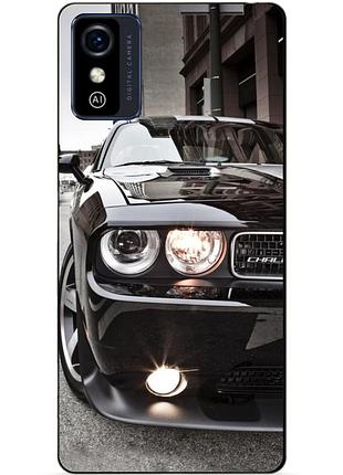 Силиконовый бампер чехол для zte blade l9 с картинкой dodge