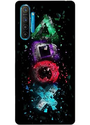 Силіконовий чохол бампер для realme xt з малюнком sony playstation