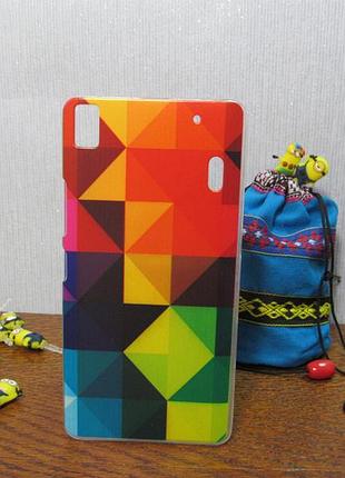 Силиконовый бампер чехол с рисунком для lenovo a7000 k3 note пирамида