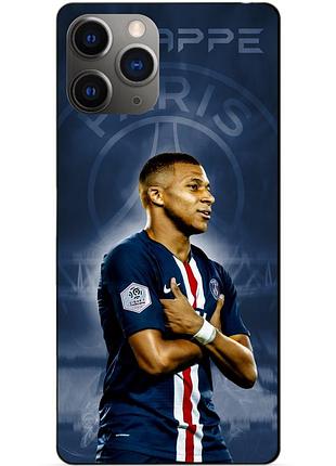 Силиконовый бампер чехол для iphone 11 pro с рисунком мбаппе псж mbappe