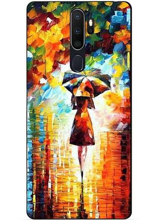 Силіконовий бампер чохол для oppo a5 2020 з малюнком прогулянка