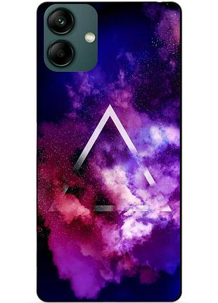 Силіконовий бампер чохол для samsung a04 з малюнком космос
