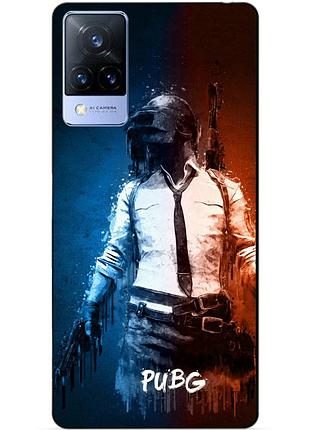 Силіконовий бампер чохол для vivo v21 з малюнком pubg