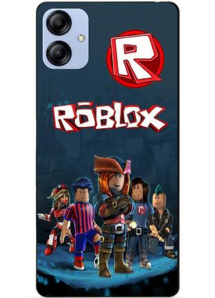 Силіконовий бампер чохол для samsung a04e з малюнком roblox