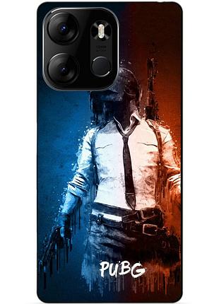 Силіконовий бампер чохол для tecno spark go 2023 з малюнком pubg пабг