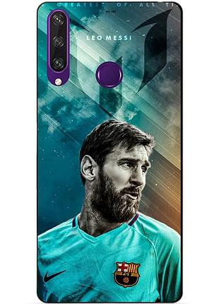 Силіконовий чохол бампер для huawei y6p з малюнком messi