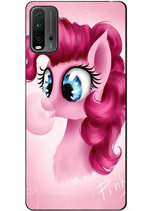 Силиконовый бампер чехол для xiaomi redmi 9t с рисунком пони пинки пай