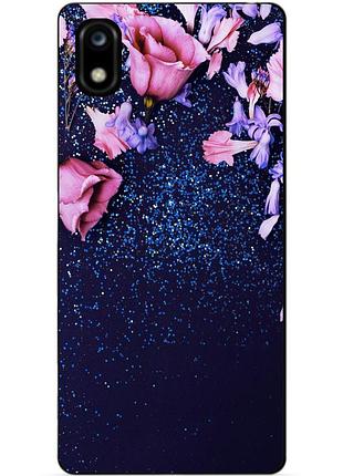 Чохол силіконовий для zte blade a7 2019 з малюнком трояндочки