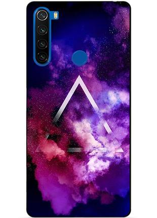 Силиконовый чехол бампер для xiaomi redmi note 8t с рисунком космос