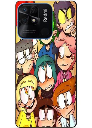 Силиконовий бампер чехол для xiaomi redmi 10c з малюнкам 13 картин