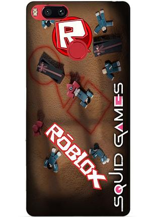 Силиконовый бампер чехол для xiaomi mi a1 с рисунком roblox игра в кальмара