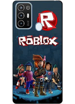 Силіконовий бампер чохол для zte blade a52 з малюнком roblox