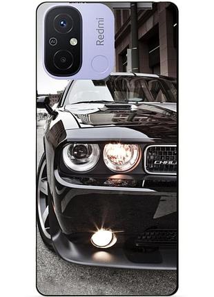 Силиконовый бампер чехол для xiaomi redmi 12c с рисунком dodge