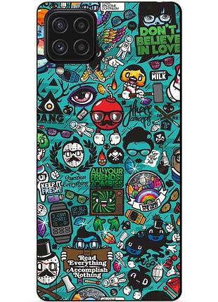 Силіконовий чохол бампер для samsung m33 з малюнком стикери