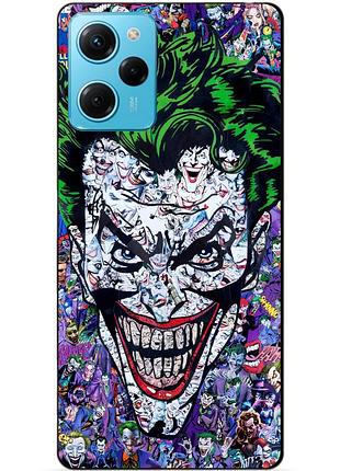 Силиконовый чехол бампер для xiaomi redmi note 12 pro speed edition с рисунком джокер joker