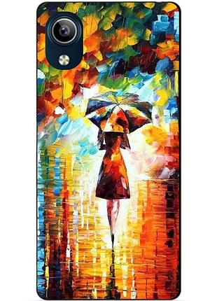 Силіконовий чохол бампер для vivo y1s з малюнком прогулянка