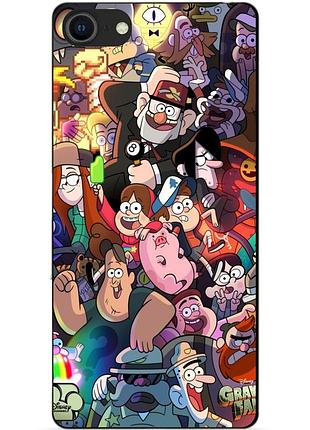 Силіконовий бампер чохол для iphone se 2020 з малюнком gravity falls