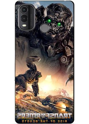 Силиконовый чехол бампер для nokia g11 plus с рисунком эйплинк звероботы трансформеры transformers