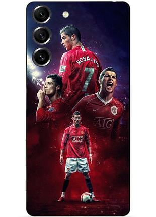 Силіконовий чохол бампер для samsung s23 з малюнком ronaldo mu роналдо