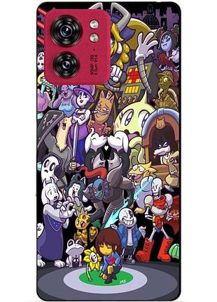 Силіконовий чохол бампер для motorola edge 40 з малюнком undertale андертейл