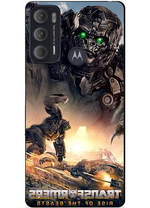 Силиконовый чехол бампер для motorola moto g60 с рисунком эйплинк звероботы трансформеры transformers