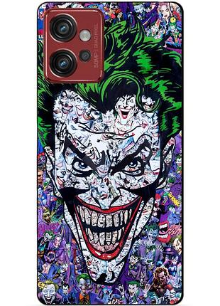Силиконовый чехол бампер для motorola moto g32 с рисунком джокер joker