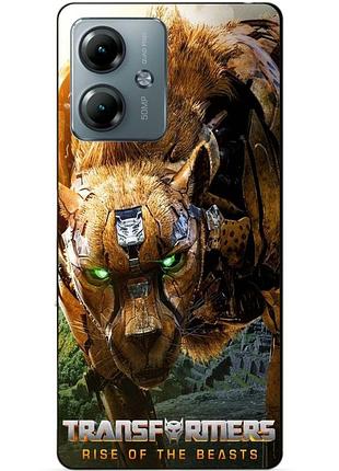 Силіконовий чохол бампер для motorola moto g14 з малюнком читор зверобати трансформери transformers