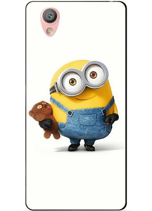 Силіконовий бампер чохол для sony l1 g3312 з малюнком міньйон боб