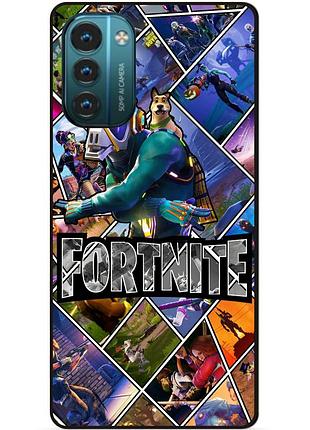 Силіконовий чохол бампер для nokia g21 з картинкою фортнайт fortnite