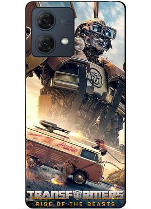 Силиконовый чехол бампер для motorola moto g84 с рисунком уилджек трансформеры