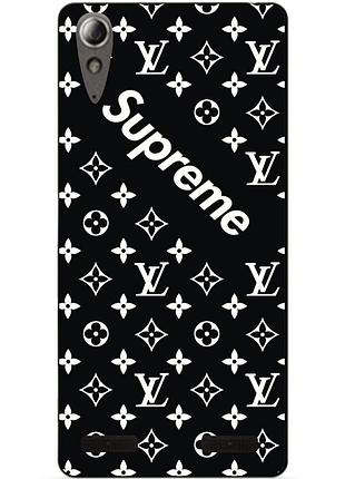 Силиконовый бампер чехол для lenovo a6000 k3 a6010 с рисунком supreme lv