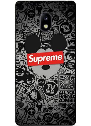 Силиконовый бампер чехол для samsung j730 galaxy j7 2017 года с рисунком supreme микки