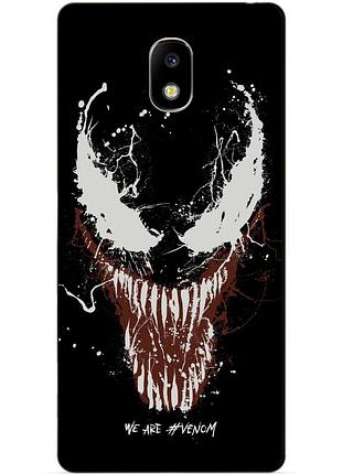 Силиконовый бампер чехол для samsung j5 2017 с рисунком веном