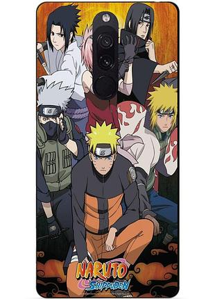 Силиконовый бампер чехол для xiaomi redmi 8 с рисунком naruto аниме