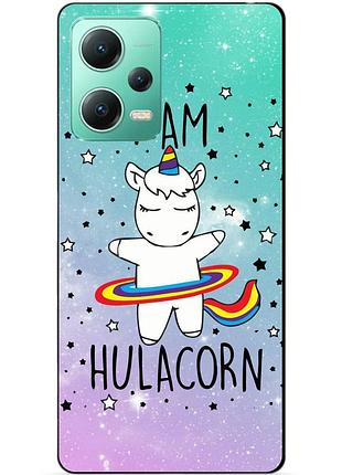 Силиконовый чехол бампер для xiaomi redmi note 12 5g с рисунком единорог пони