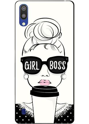 Чохол силіконовий для samsung m10 2019 galaxy m105f з малюнком girl boss