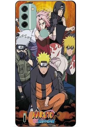 Силіконовий чохол бампер для nokia c31 з малюнком naruto наруто аніме