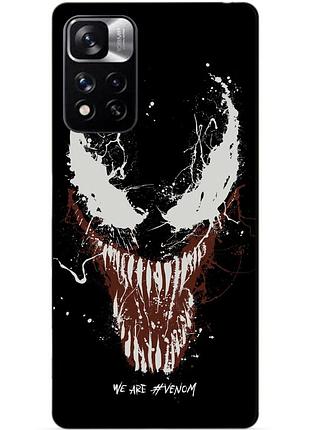 Силиконовый чехол бампер для xiaomi redmi note 11 pro plus 5g с рисунком веном venom