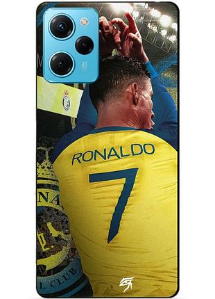Силіконовий чохол бампер для xiaomi redmi note 12 pro speed edition з малюнком ronaldo аль наср роналдо